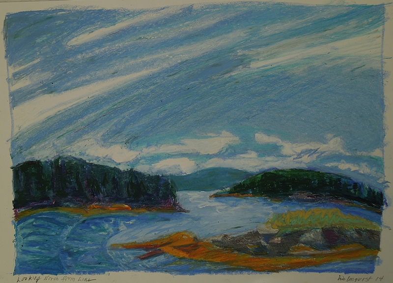 Looking North from Lime - 13 x 19