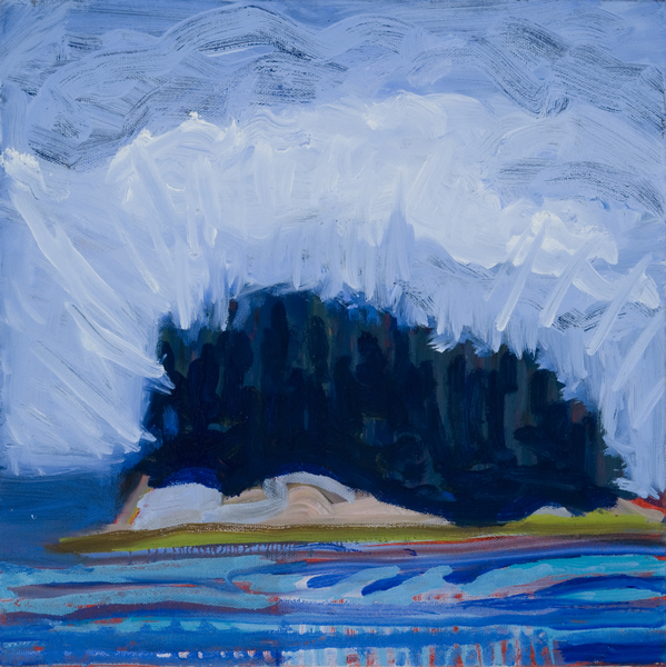 Barred Island - 12w x 12h Oil on Canvas