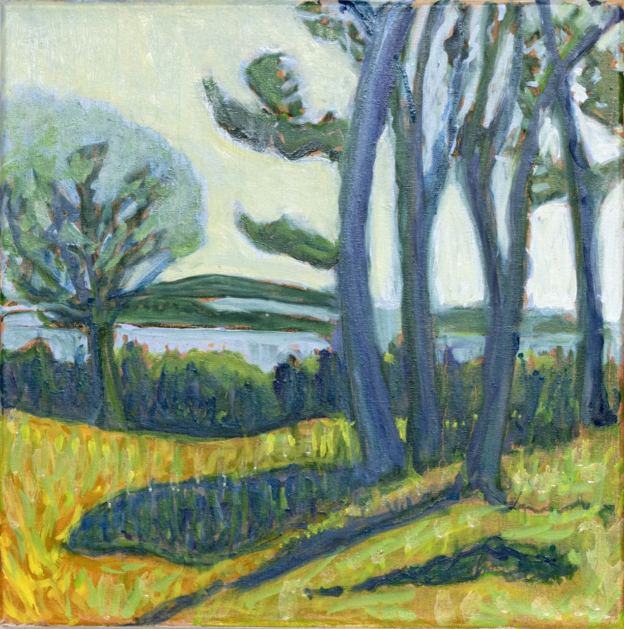 Blueberry Hill 20 in x 20 in 2025