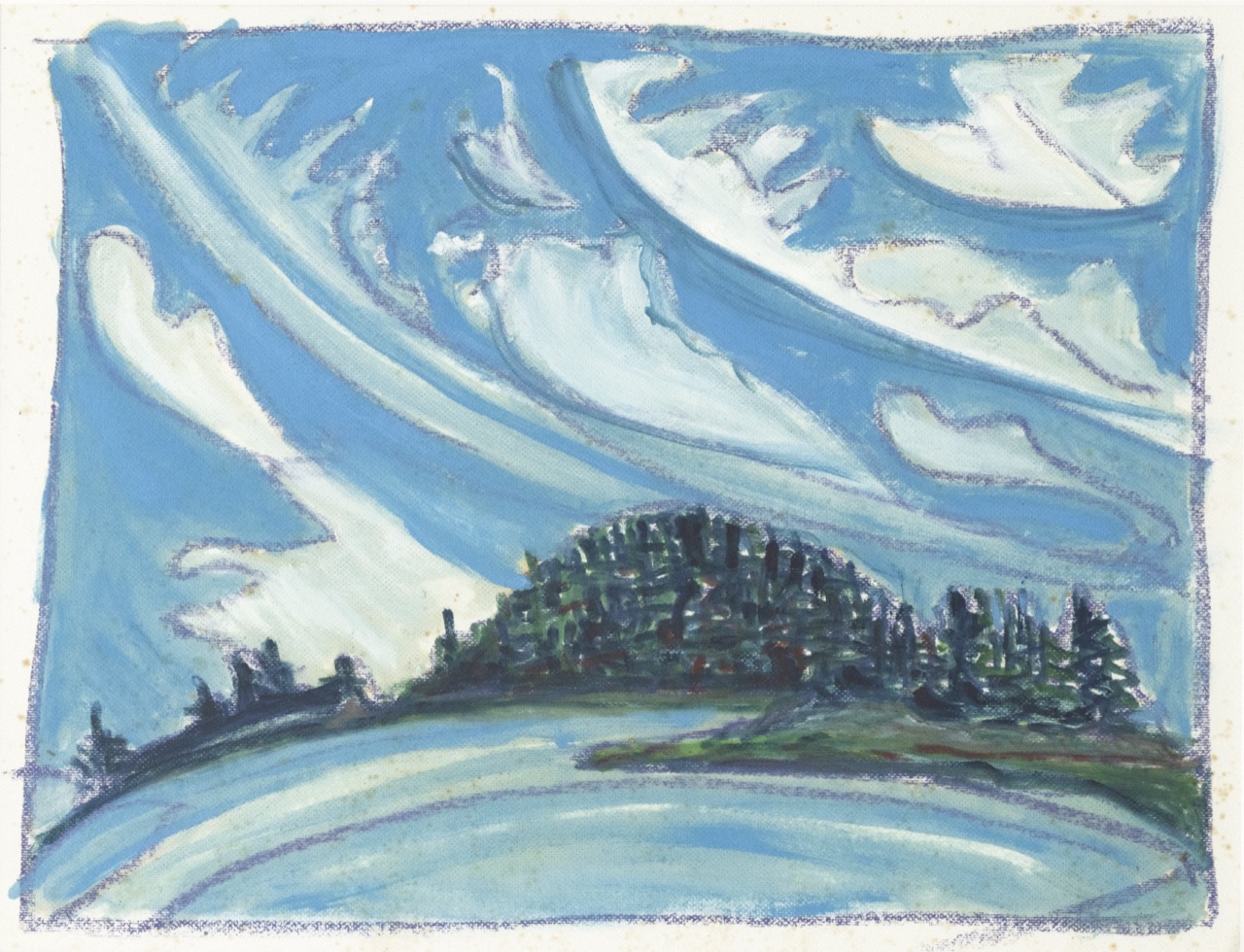 Clouds Like Feathers 19 in x 23 in 2025