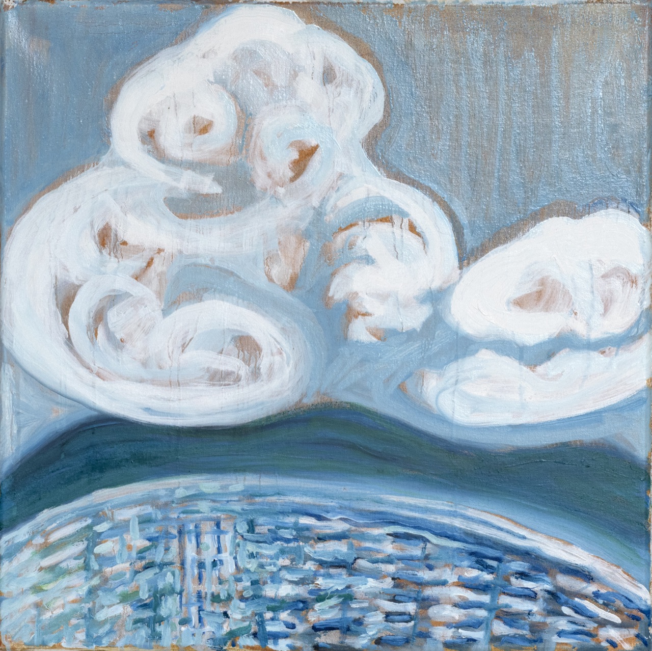 Cumulus Over North Port 20 in x 20 in 2025