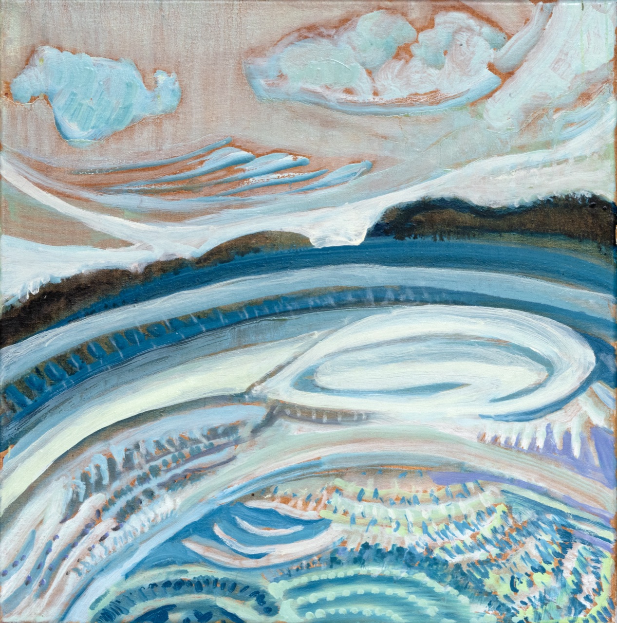 East Bay Calm 20 in x 20 in 2025