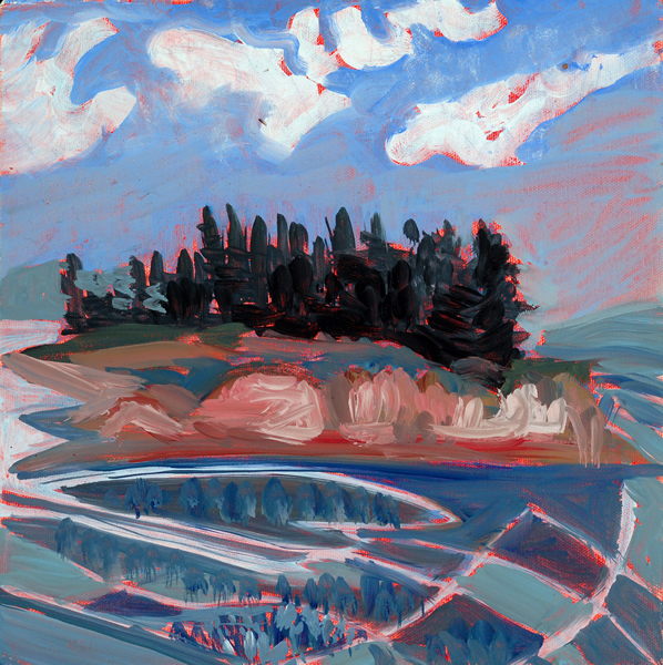 Burnt Island - 12w x 12h Oil on Canvas