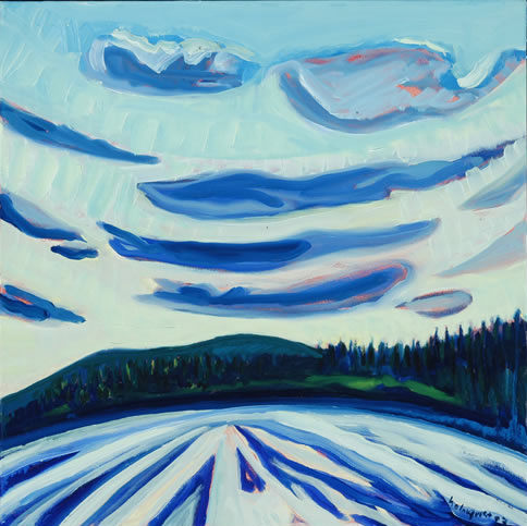 Off Shore Wind - 18w x 18h Oil on Canvas SOLD!